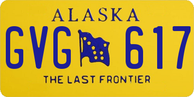 AK license plate GVG617