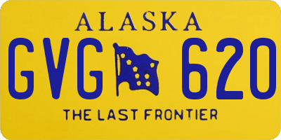 AK license plate GVG620