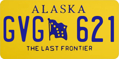 AK license plate GVG621