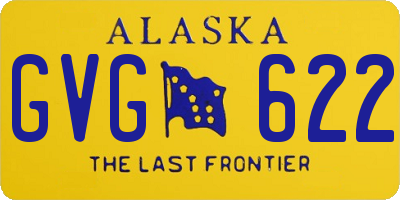 AK license plate GVG622