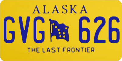 AK license plate GVG626