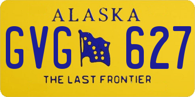 AK license plate GVG627