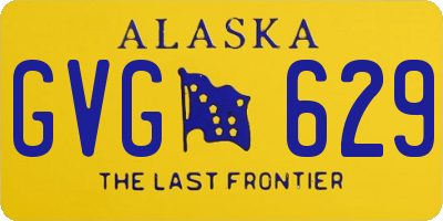 AK license plate GVG629