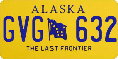 AK license plate GVG632