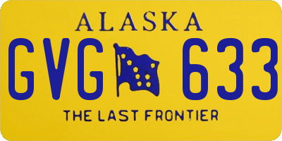 AK license plate GVG633