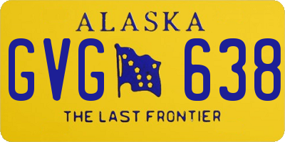 AK license plate GVG638