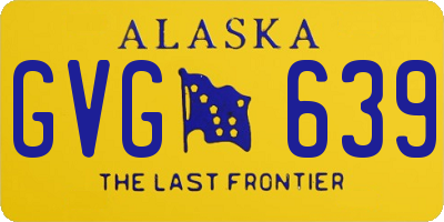 AK license plate GVG639