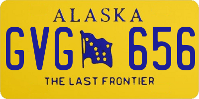 AK license plate GVG656