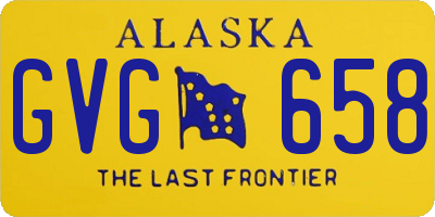 AK license plate GVG658