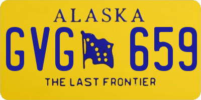 AK license plate GVG659