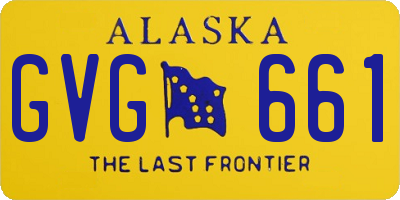 AK license plate GVG661