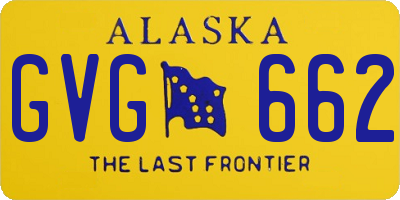 AK license plate GVG662