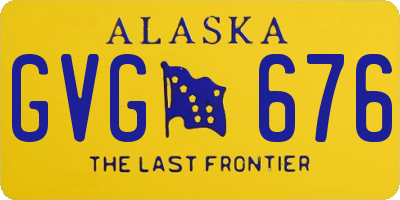 AK license plate GVG676