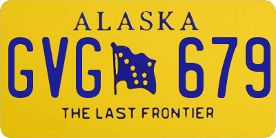 AK license plate GVG679