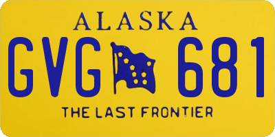 AK license plate GVG681