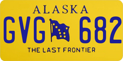 AK license plate GVG682