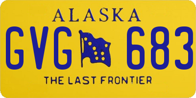 AK license plate GVG683