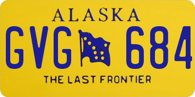 AK license plate GVG684