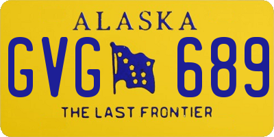 AK license plate GVG689