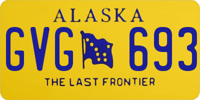 AK license plate GVG693