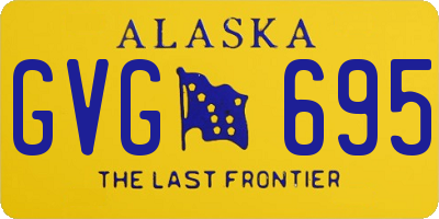 AK license plate GVG695