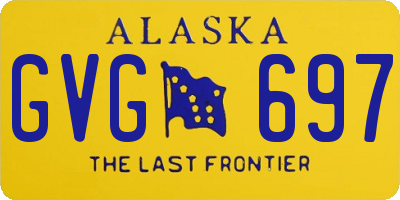 AK license plate GVG697