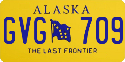 AK license plate GVG709