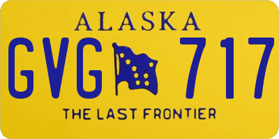 AK license plate GVG717