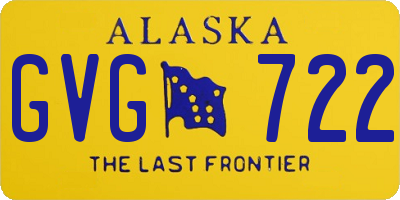 AK license plate GVG722