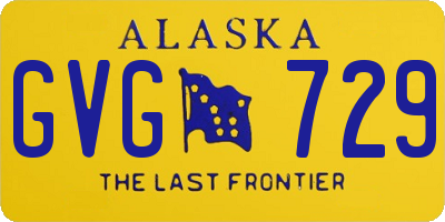 AK license plate GVG729