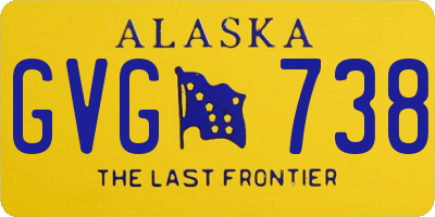 AK license plate GVG738