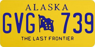 AK license plate GVG739