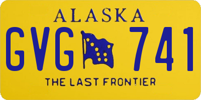 AK license plate GVG741