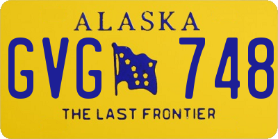 AK license plate GVG748