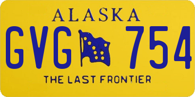 AK license plate GVG754