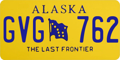 AK license plate GVG762