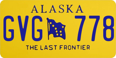 AK license plate GVG778