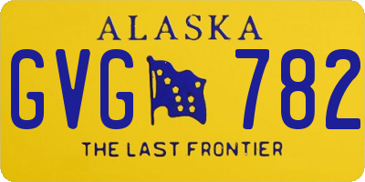 AK license plate GVG782