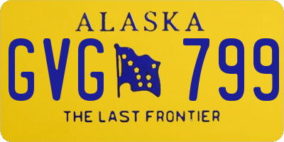 AK license plate GVG799