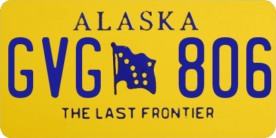 AK license plate GVG806