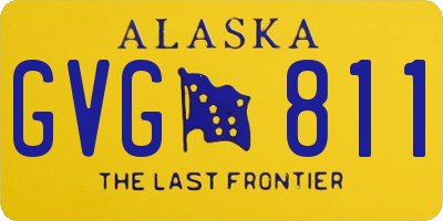 AK license plate GVG811