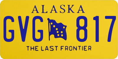 AK license plate GVG817