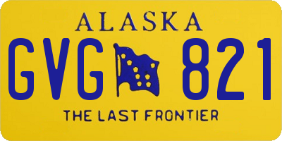 AK license plate GVG821