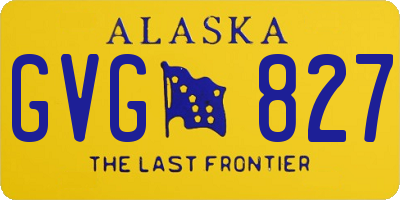 AK license plate GVG827