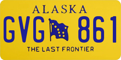 AK license plate GVG861