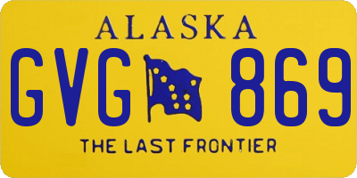 AK license plate GVG869