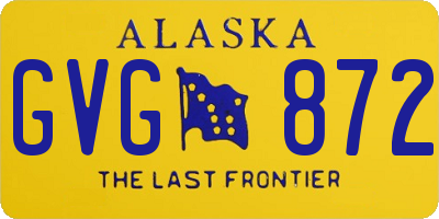 AK license plate GVG872