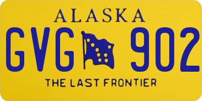 AK license plate GVG902