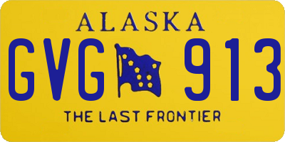 AK license plate GVG913