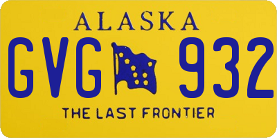 AK license plate GVG932